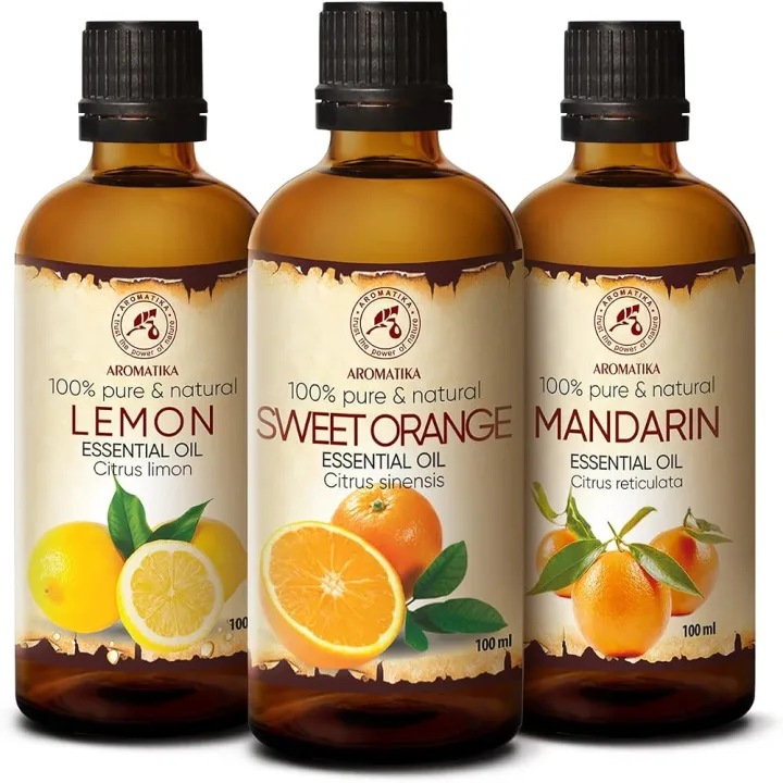 Set de tres aceites esenciales para humidificador y difusor